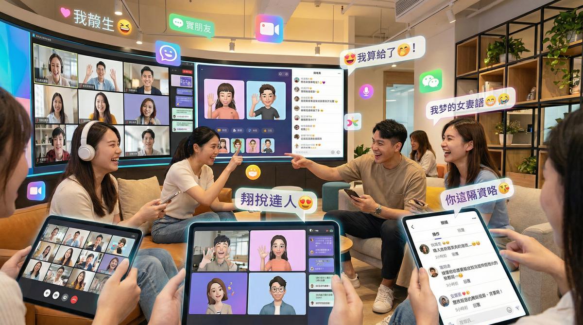 今日大赛甜心社区互动场景